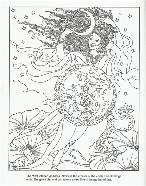 Mother earth goddess coloring pages #13549204. Pin on Color Me Crazy