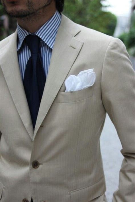 Men's suits come in a plethora of colors and patterns. Nice color combinations | Beige suits, Well dressed men ...