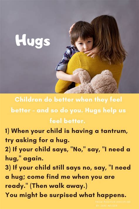 Hugs-Positive Discipline Toolcard in 2020 | Positive ...