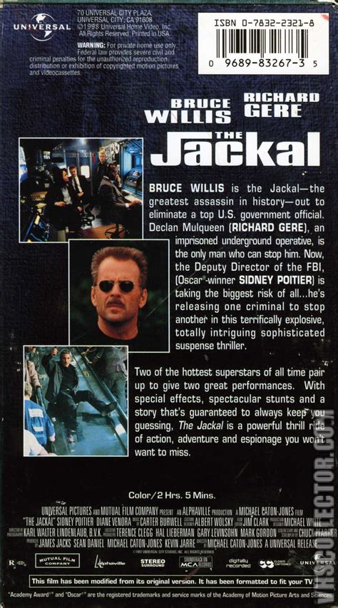 The fbi's deputy director must stop the jackal, a ruthless professional killer, before he makes his next assassination. The Jackal | VHSCollector.com