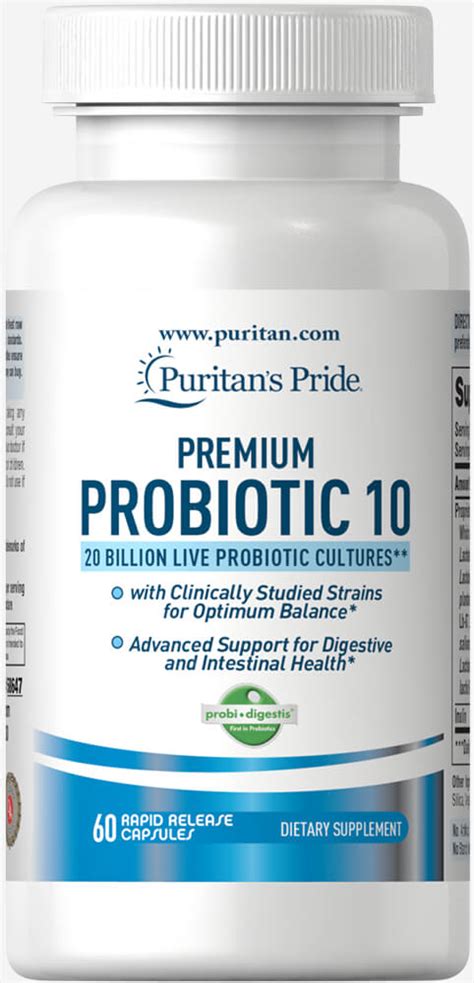 Opinions expressed are their own. Puritan's Pride Premium Probiotic 10 Digestive Diarrhea ...