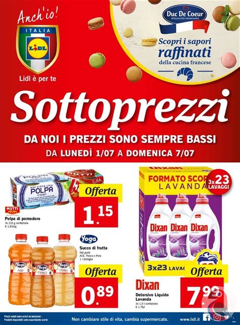 Flavia amabile pubblicato il 01 luglio 2019 ultima modifica 02 luglio 2019 18:07. Volantino Settimanale Lidl Sottoprezzi fino al 7 dal 1 ...