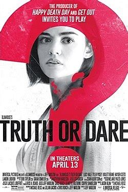 There, they play the game rumored to have caused the deaths of seven teenagers decades earlier, truth or dare. Truth or Dare (filme de 2018) - Wikipédia, a enciclopédia ...
