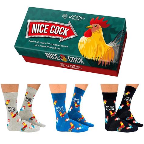 Boxed Men S Cockerel Funny Socks Gifts From Handpicked