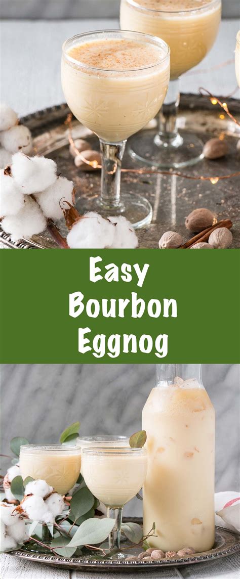 Bourbon drink recipes for christmas. Easy Bourbon Eggnog takes the classic eggnog cocktail and ...