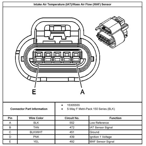 E 0.35 tn 472 intake air temperature sensor signal. 5 Wire Maf Sensor Wiring Diagram - Wiring Diagram Schemas