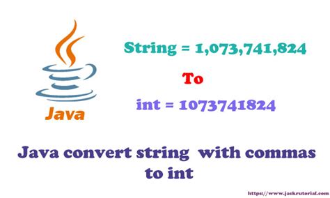 Java convert string with commas to int - Java Programming Examples ...