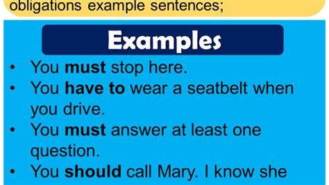 A penal obligation is an obligation in which there is a penalty if a particular act is committed and is in direct violation to the terms of the contract, promise, or vow. Example Of Obligation - Examples Of Obligation Rules ...