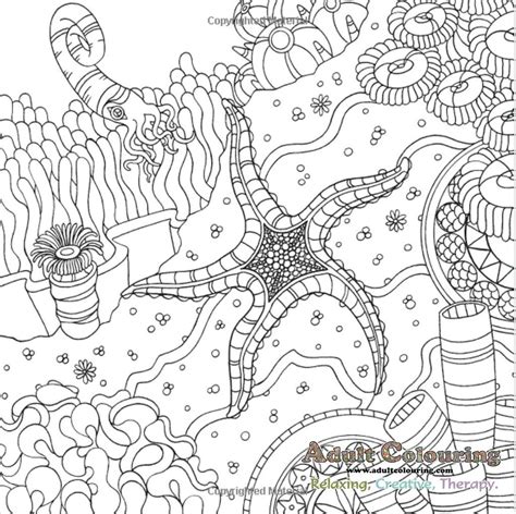 Patrick star, squidward tentacles, mr. Colour Me Mindful: Underwater | Beach coloring pages ...