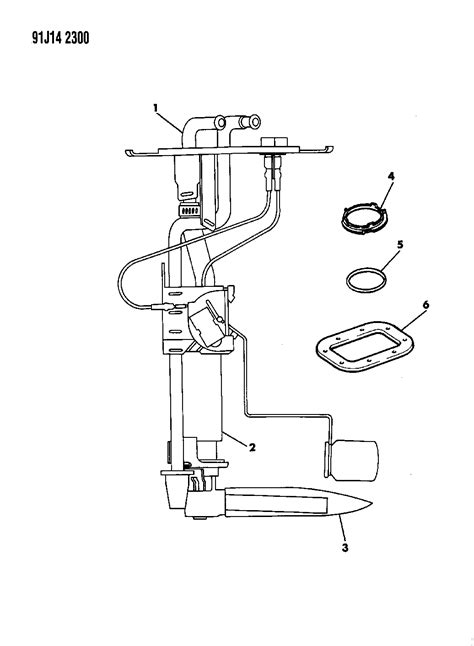 1997 jeep wrangler wiring schematic schematics tj 97 harness diagram electrical stereo key 2000 fuel pump radio alternator at hvac ecm 2004 sport fuse. 1992 Jeep Wrangler Fuel Pump & Sending Unit - Mopar Parts Giant