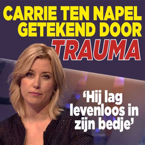 May 18, 2021 · npo radio 1 Carrie ten Napel openhartig over familiedrama - Ditjes ...