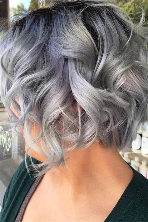 How to manage short wavy gray hair. Pin on short ombre hair