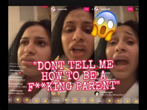 CARDI B GOES OFF ON INSTAGRAM WHEN PEOPLE COME FOR HER ...