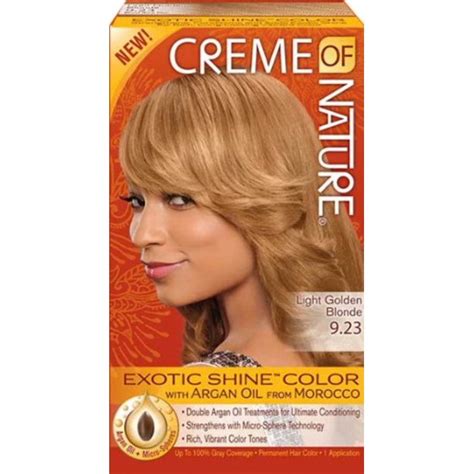 There are more tones in this series depending on the particular argan oil hair color you buy. Creme of Nature Exotic Shine Color With Argan Oil, Light ...