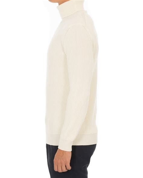 No matter what type you're into, the iconic style always works. Altea Rib Stitch Wool Turtleneck Sweater Off White ...