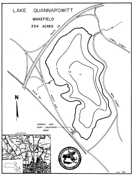 I'm told it is good fishing although i have not fished it myself. Lake Quannapowitt Map - Wakefield, MA