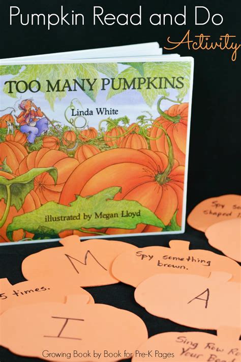 Read it aloud, tracking the words as you do. Pumpkin Read and Do Activity