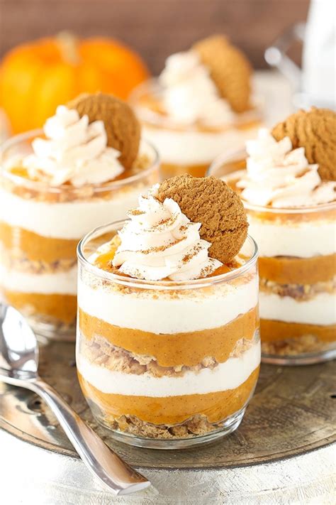 The recipe is shapeless, and so the ingredients can be placed however one would like. No Bake Pumpkin Pies in a Jar | Easy Homemade Pumpkin Pie ...