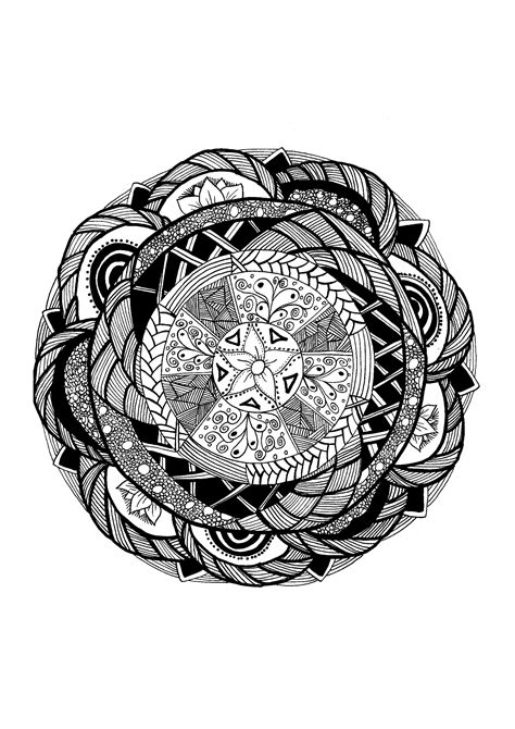 Marie's math resources and coloring activities. Mandalas - Coloring pages for adults : coloring-page ...