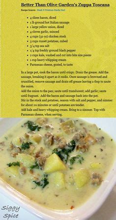 Check out this recipe to make your own. 29 Best Olive garden zuppa toscana images | Olive garden zuppa toscana, Zuppa toscana, Olive gardens