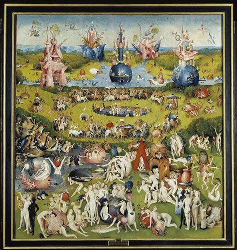 Garten der lüste ist ein triptychon des niederländischen malers hieronymus bosch in öl auf eichenholz, das in geöffnetem zustand 220 x 390 cm misst. Garden delights centre panel lossless crop - Der Garten ...