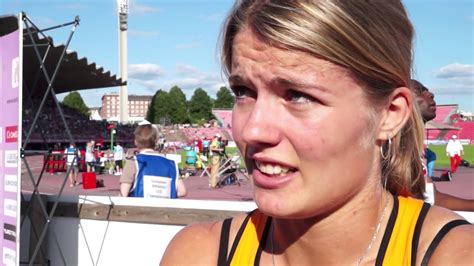 She is improving every week now. Dafne Schippers (NED) after winning the gold in the 100m ...