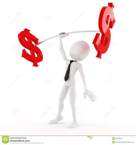 3d Man Success In Business Concept Stock Illustration - Image: 27653767