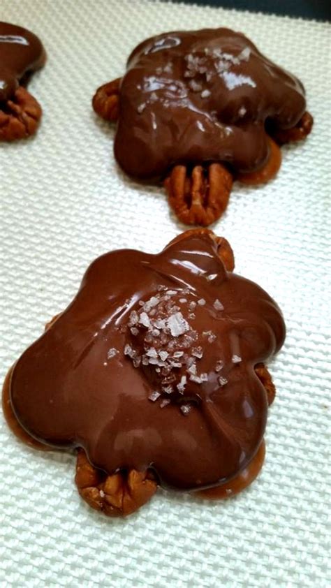 Place 1 caramel candy in the center of each y. How To Make Turtles With Kraft Caramel Candy / Easy ...