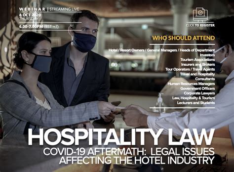 Hospitality management is the study of hospitality industry such as overseeing the administrative task of a hotel and improving guest experience in malaysia. HOSPITALITY LAW COVID-19 AFTERMATH: LEGAL ISSUES AFFECTING ...
