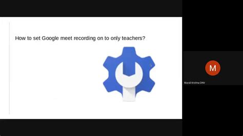 Alternatively, the recording will automatically end if everyone leaves the meeting. How to set google meet recording option only for teachers ...