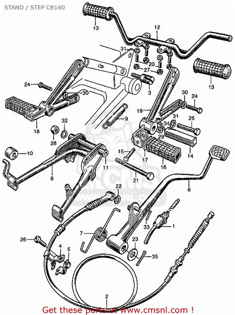 Honda accord v6 engine control circuit. Honda Cb160 Sport 1964 Usa Stand / Step Cb160 - schematic ...