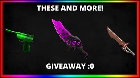 Can u unbox chromas in mm2? HUGE MM2 GODLY GIVEAWAY! ROBLOX - YouTube