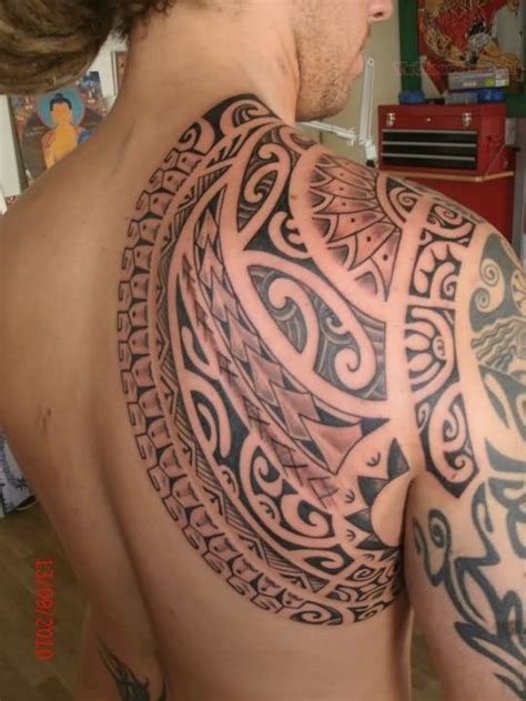 Asian tattoo designs shoulder blade tattoo ideas bull skull tattoo angel wing. polynesian tattoo designs for men | Back Shoulder ...