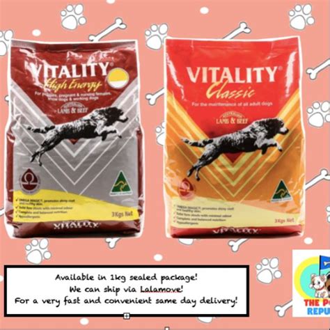 Wheat free pet food with no fillers, artificial colours, flavours or gmos. VITALITY HIGH ENERGY LAMB & BEEF DOG DRY FOOD PUPPY AND ...