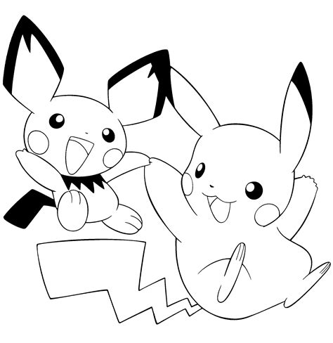 Pikachu pokemon coloring pages for your kid. Pikachu coloring pages