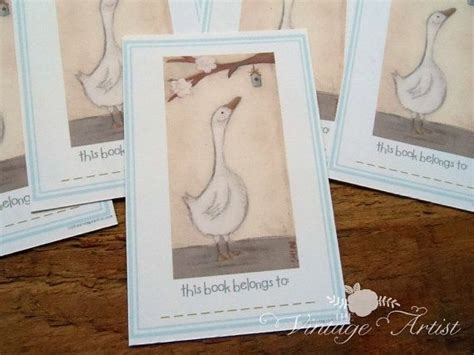 Find out what should be on your shopping list if you're celebrating your friend's pregnancy. Goose Book Plates Baby Shower Bookplates Set by ...