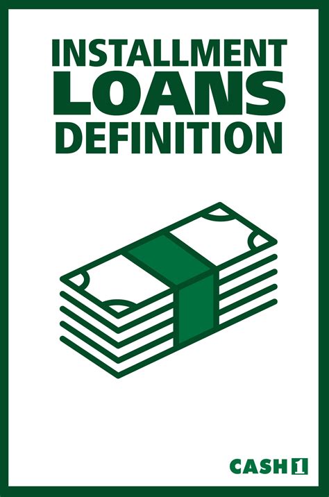 Loan terms vary based on the pawn shop, and interest rates can be high. Installment loan definition: Any loan that is repaid over ...