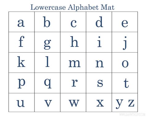 Capital letters printed from web browser appear 6 and a half inches tall while pdf letters are eight inches high. Printable Preschool Alphabet Mats + Activity - Leah With Love