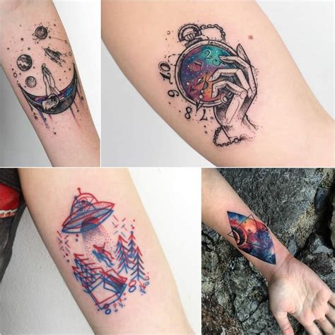 Space tattoos are fantastic designs for people who love looking up at the stars, dream of flying into outer space, and even people who simply love the look of the planets and stars on the skin. Space Inspired Tattoos - Planet Tattoo Ideas for Men and Women