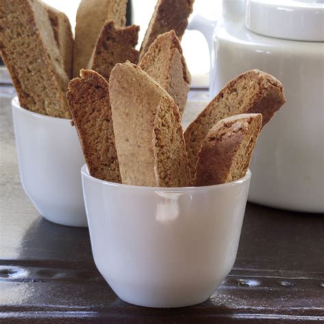 Then, we slice it up and bake the slices a second time as individual cookies. Almond & Nutmeg Gluten-Free Biscotti - The Spunky Coconut