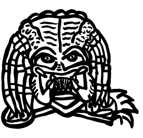 Here presented 55+ predator face drawing images for free to download, print or share. Predator Drawing | Free download on ClipArtMag