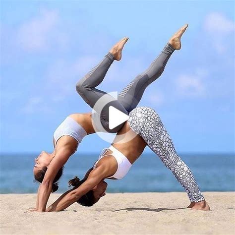 This partner yoga was designed to remind us to breath, feel the healing energy in touch, and help in connection with other people. Pin on couples yoga