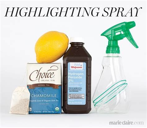 Artsyfangirl19 i figured out a really easy way to lighten hair with a few easily accessible ingredients, some sunlight and a little patience! Hair How-To: Create a Highlighting Spray | Hair lightening ...