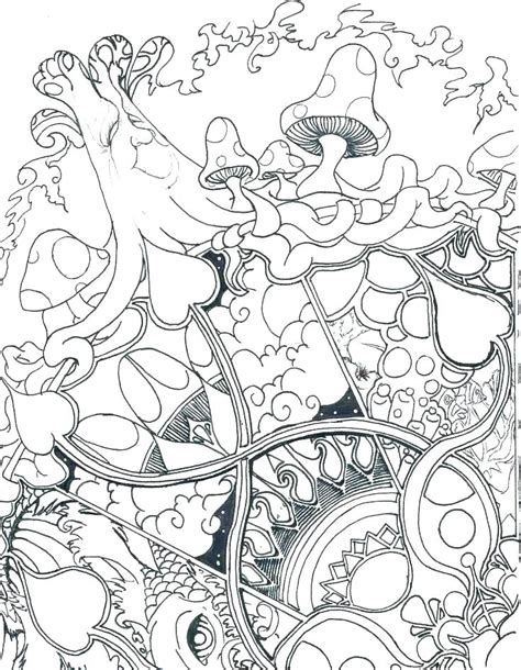 Trippy coloring pages 224 coloring page. Mushroom Coloring Page at GetColorings.com | Free ...