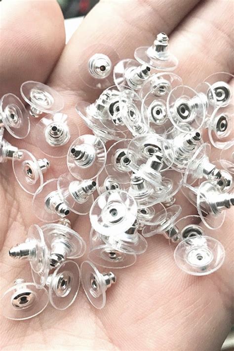 Luckily for you, making earrings is easy. Rubber Earring Backs 50 Pieces Earring Stops Post Stoppers ...