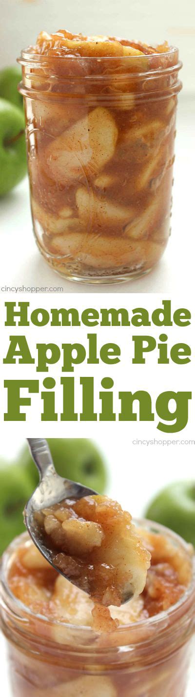 I usually make two of them so we can enjoy one for leftovers. Homemade Apple Pie Filling - CincyShopper