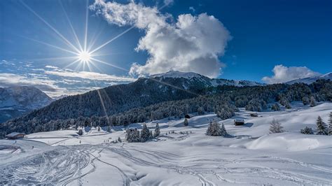 The seceda seilbahn (cable car) arrives at the ristorante seceda only after changing to a second lift at rifugio brogles. Winter - Seceda Seilbahnen - St. Ulrich in Gröden ...