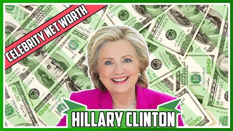 Presidential candidates aren't required to reveal their exact net worth, so hillary clinton's is. Hillary Clinton Net Worth 2017 - YouTube