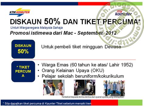 Harga tiket komuter utara ticket price northern commuter route. Promosi Tiket Percuma KTM-Komuter dari Mac - September ...