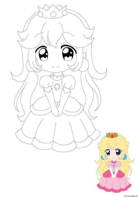 Feel free to print and color from the best 30+ princes peach coloring pages at getcolorings.com. Princess Peach Anime Coloring Pages Printable